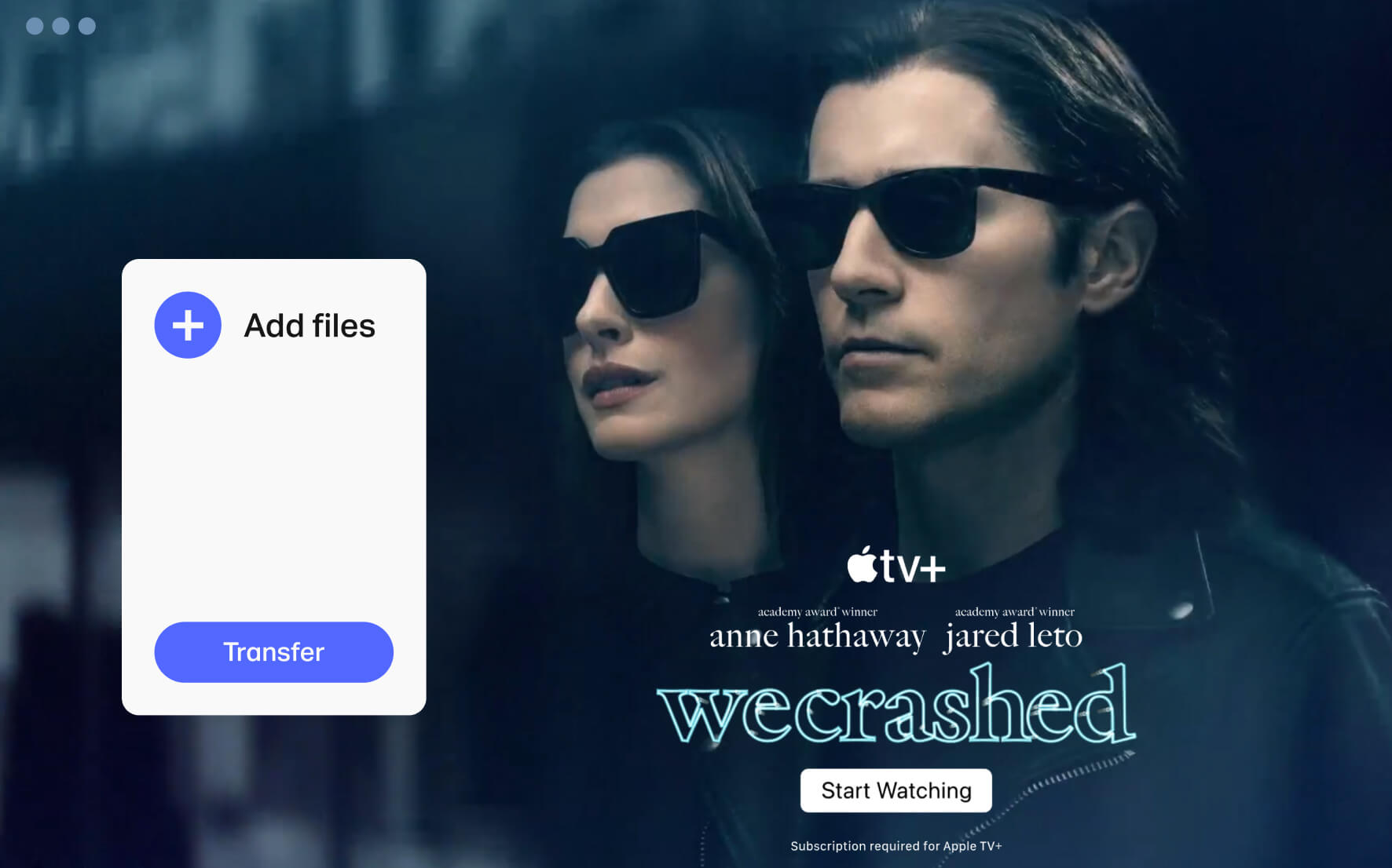 Apple TV wallpaper on WeTransfer